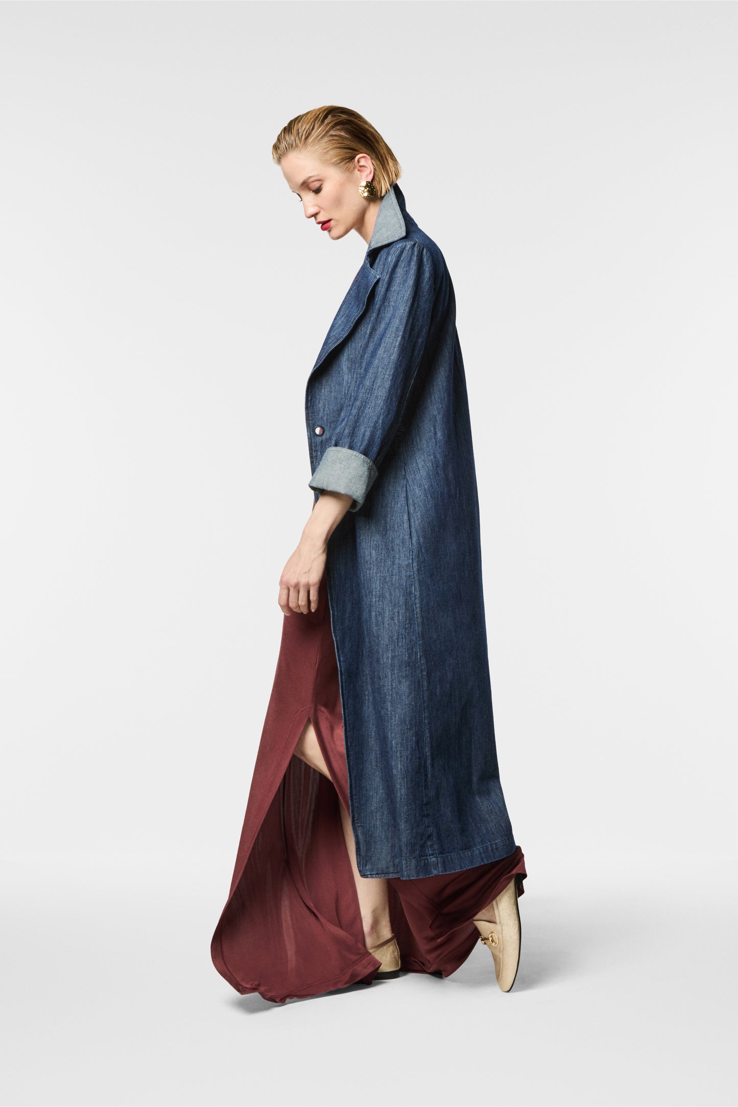 TRENCH IN DENIM SENIM