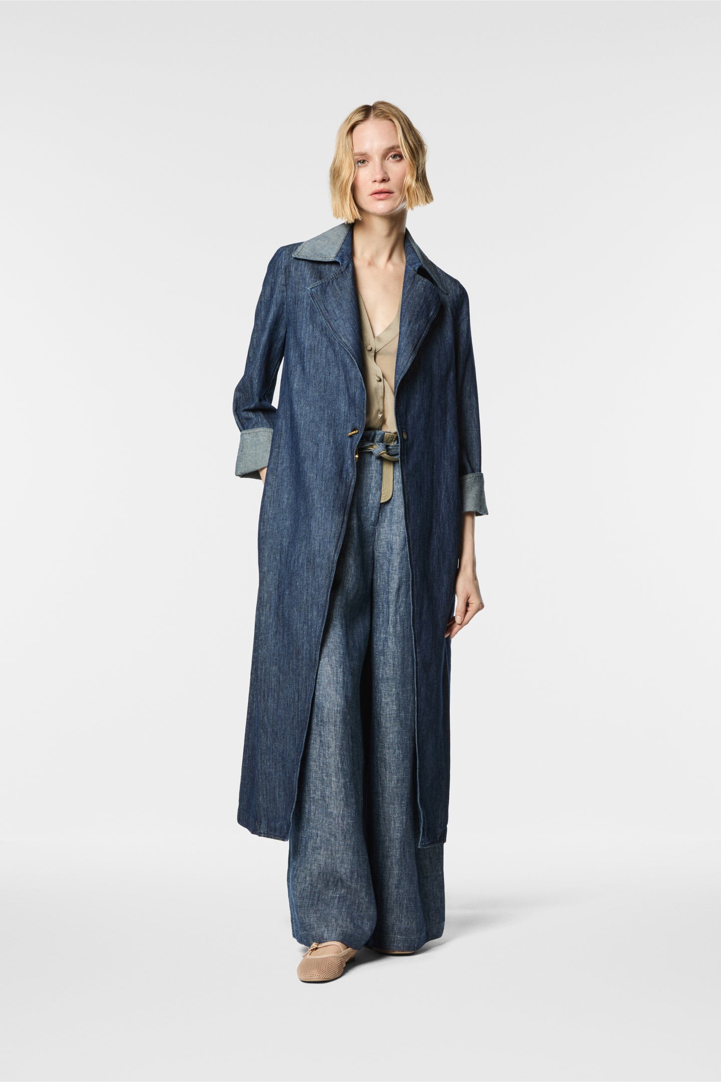 TRENCH IN DENIM SENIM